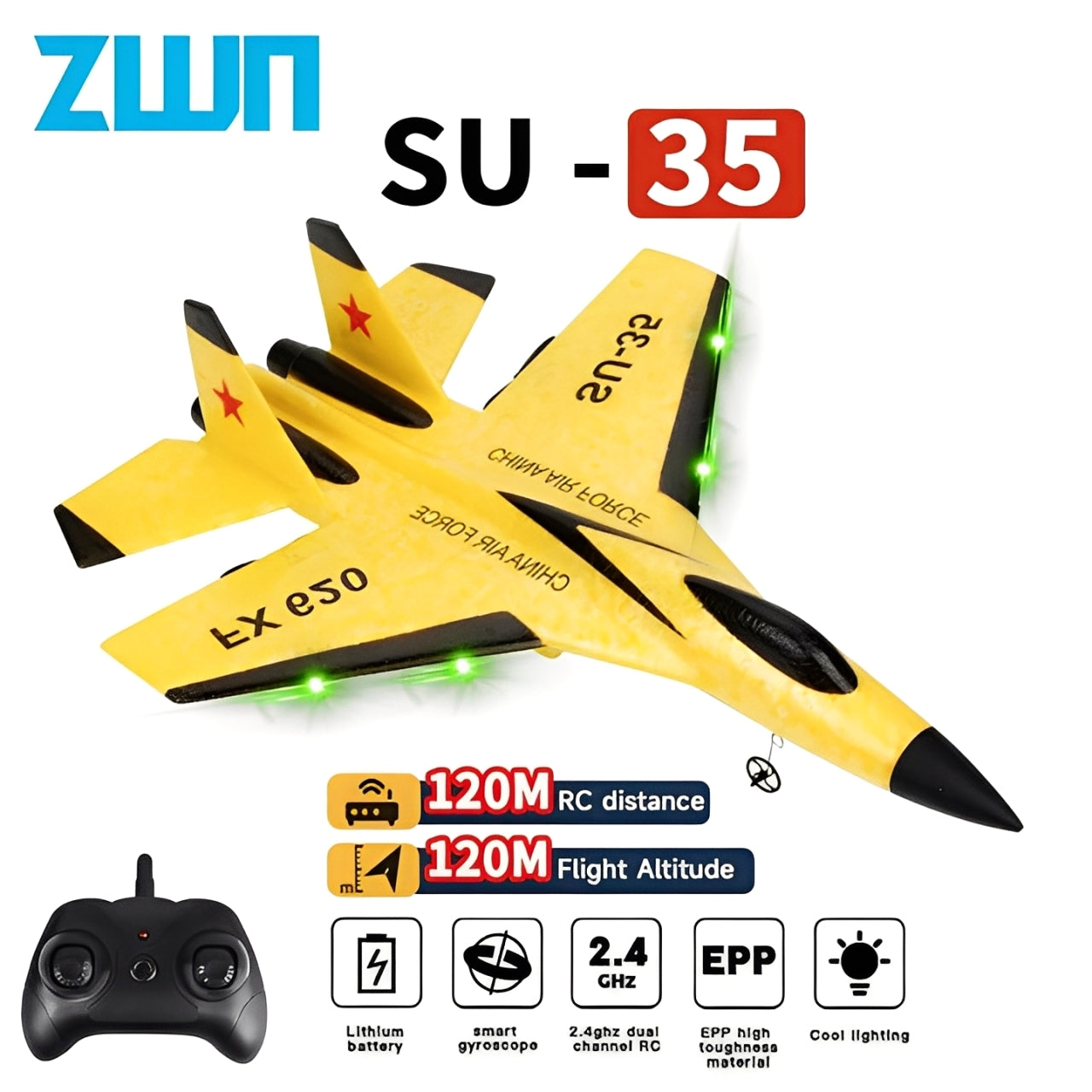 SkyMaster Remote Control Jet with LED Lighting