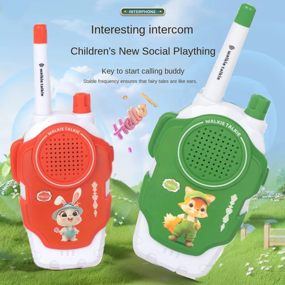 Adventure Buddy Walkie Talkies - Set of 2 for Kids