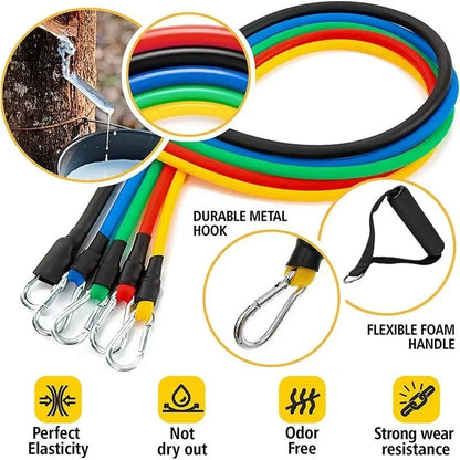 Ultimate Portable Resistance Band Fitness Kit with Accessories