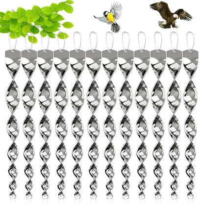 Whirlwind Reflective Bird Repellent Rods with Easy Hang System