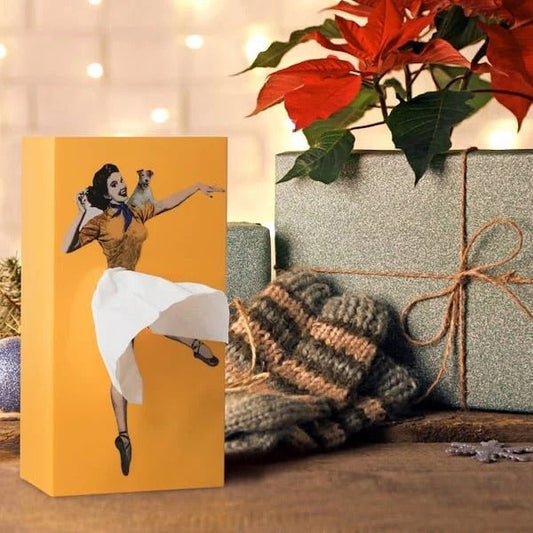 Charming Tissue Holder with Unique Skirt Design and Sturdy Base