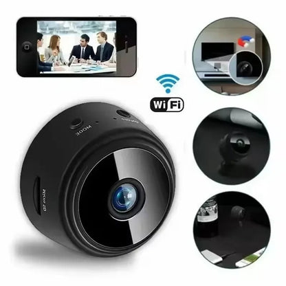 Compact 1080p HD Surveillance Camera with Audio and Night Vision