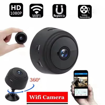 Compact 1080p HD Surveillance Camera with Audio and Night Vision