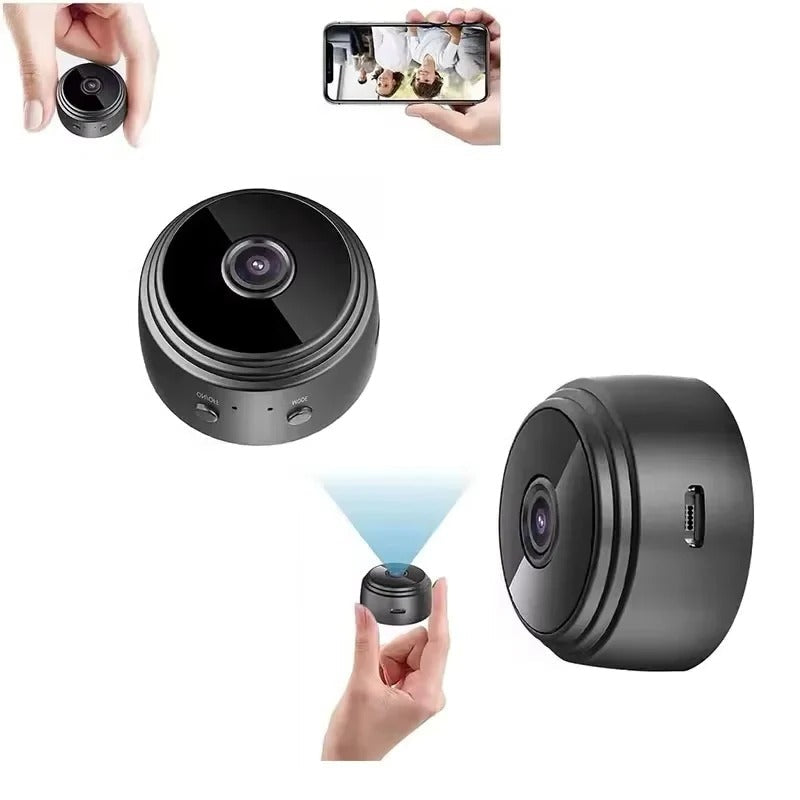 Compact 1080p HD Surveillance Camera with Audio and Night Vision