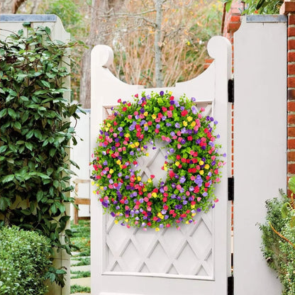 Charming Seasonal Floral Wreath for Home Decor