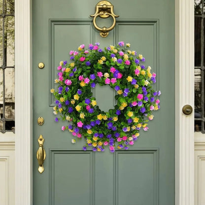 Charming Seasonal Floral Wreath for Home Decor