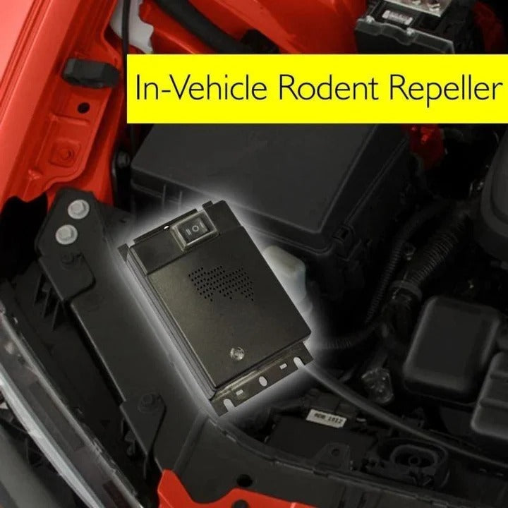 Compact Ultrasonic Rodent Defense System for Vehicles