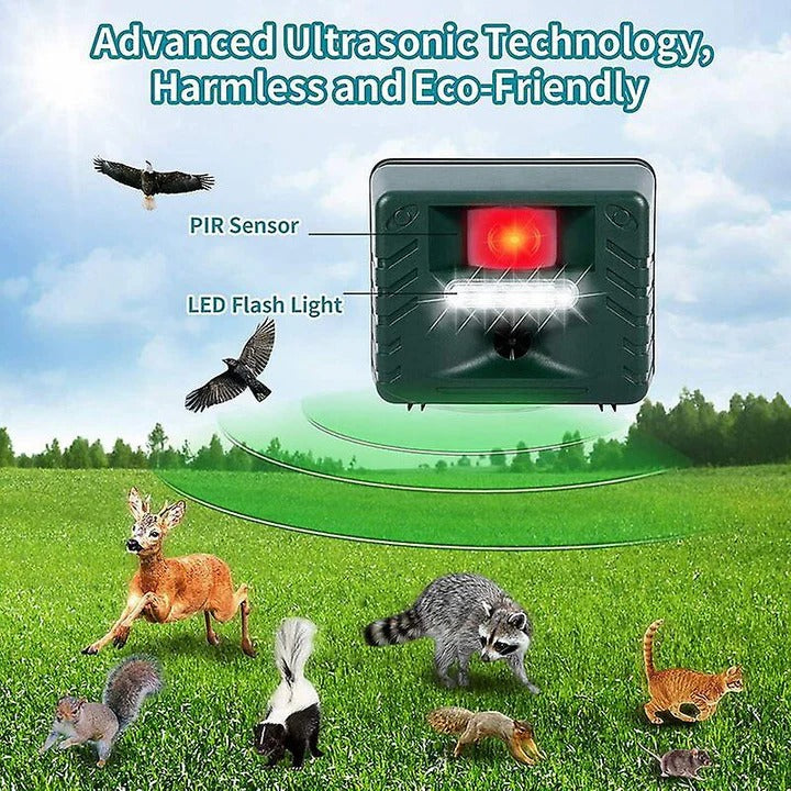 Eco-Friendly Ultrasonic Bird Deterrent for Outdoor Spaces