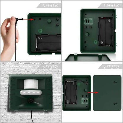 Eco-Friendly Ultrasonic Bird Deterrent for Outdoor Spaces
