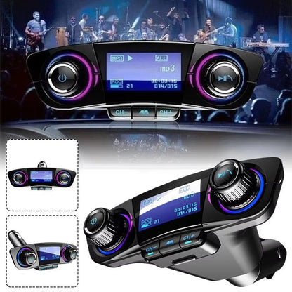 Smart Bluetooth Car Audio Transmitter with Dual USB Ports