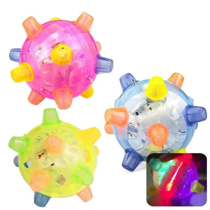 Energetic Play Ball for Dogs with Lights and Sounds