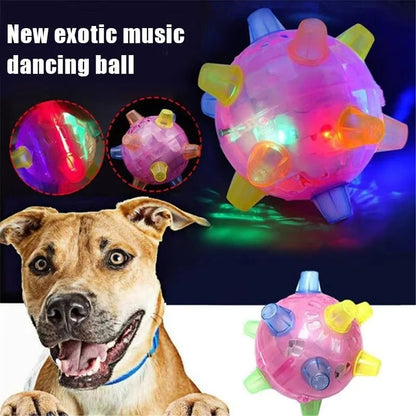 Energetic Play Ball for Dogs with Lights and Sounds