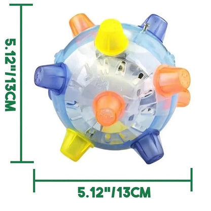Energetic Play Ball for Dogs with Lights and Sounds