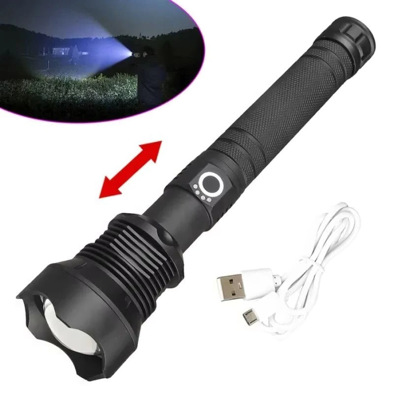 Versatile USB Rechargeable LED Torch with 5 Lighting Options