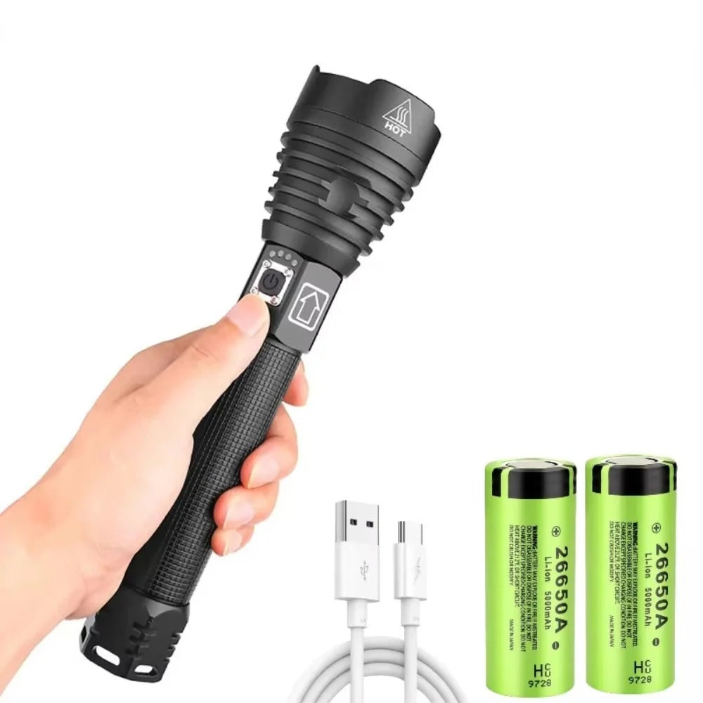 Versatile USB Rechargeable LED Torch with 5 Lighting Options