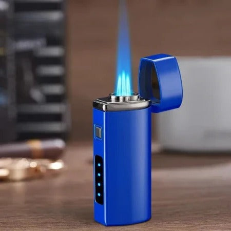 Rechargeable Metal Lighter with Triple Flame Technology