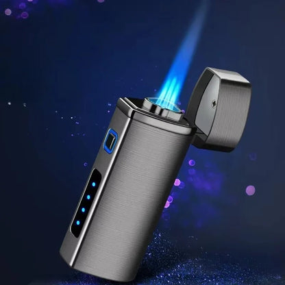 Rechargeable Metal Lighter with Triple Flame Technology