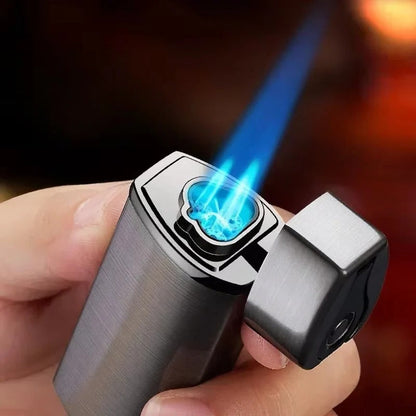 Rechargeable Metal Lighter with Triple Flame Technology