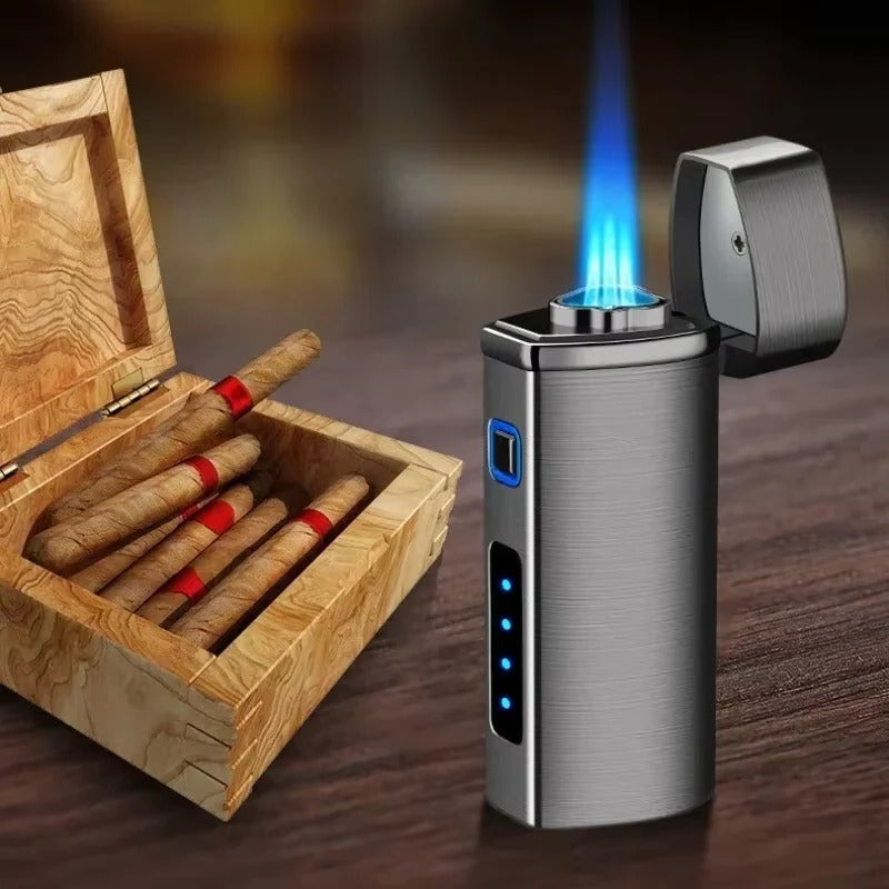 Rechargeable Metal Lighter with Triple Flame Technology