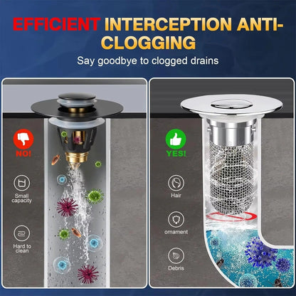 Versatile Push-Button Sink Drain Stopper for Home Use