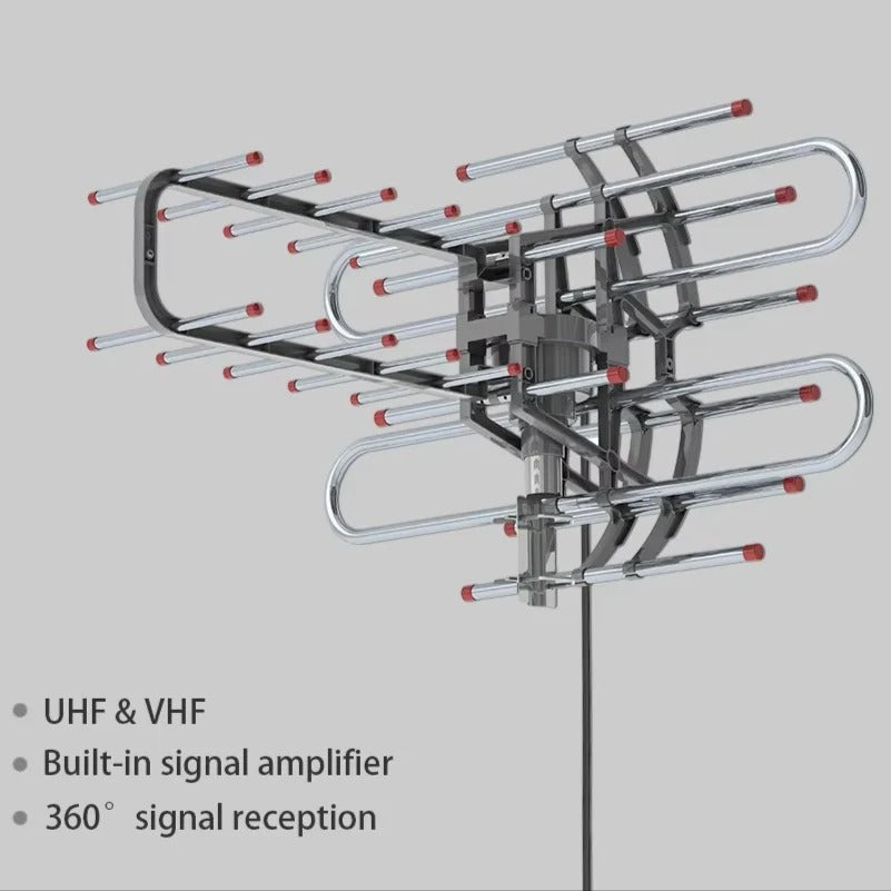 360-Degree Outdoor TV Antenna for Uninterrupted Signal Quality