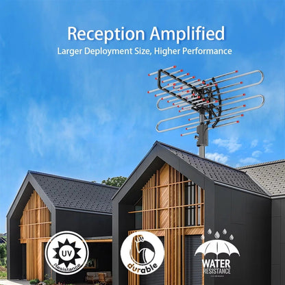 360-Degree Outdoor TV Antenna for Uninterrupted Signal Quality
