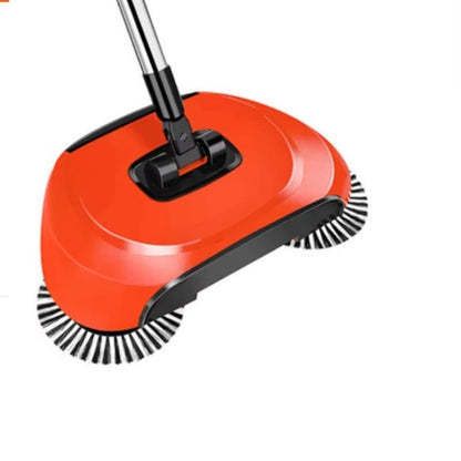 All-in-One Stainless Steel Cleaning Broom with Scraper and Dustpan