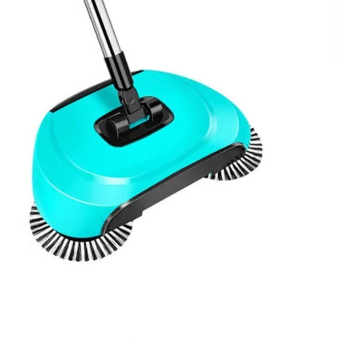 All-in-One Stainless Steel Cleaning Broom with Scraper and Dustpan