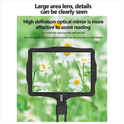 Ergonomic LED Magnifying Tool with Interchangeable Zoom Lens