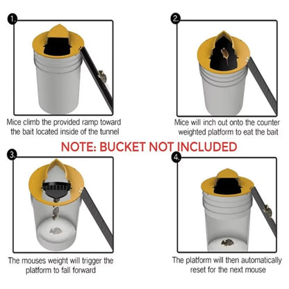 Self-Resetting Rodent Trap for Effortless Indoor and Outdoor Use