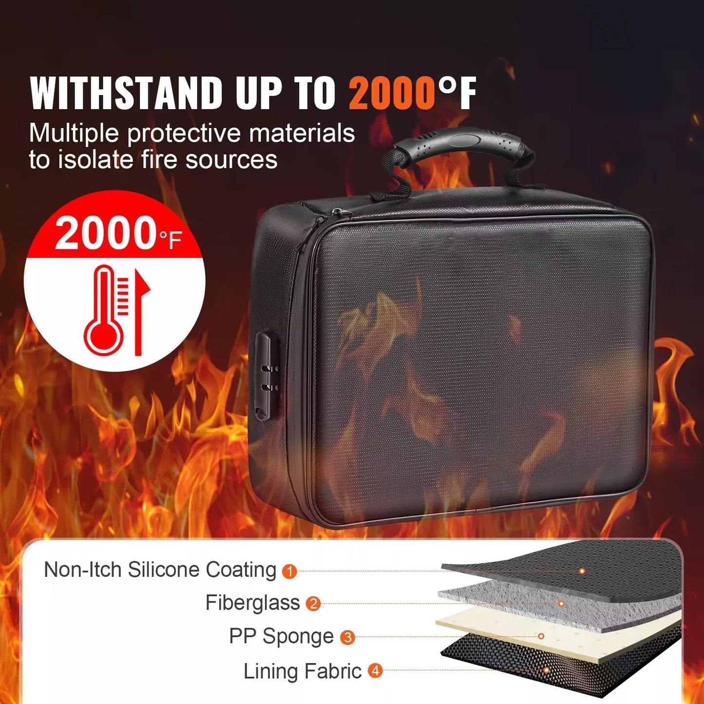 Versatile Travel Document Organizer with Secure Closure