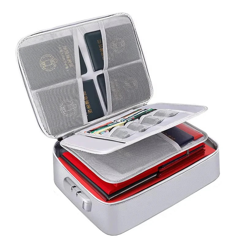 Versatile Travel Document Organizer with Secure Closure