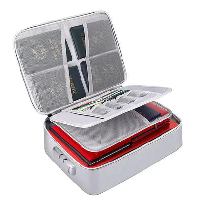 Versatile Travel Document Organizer with Secure Closure