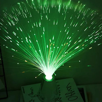 Multicolor Fiber Optic Glow Lamp for Ambiance and Events
