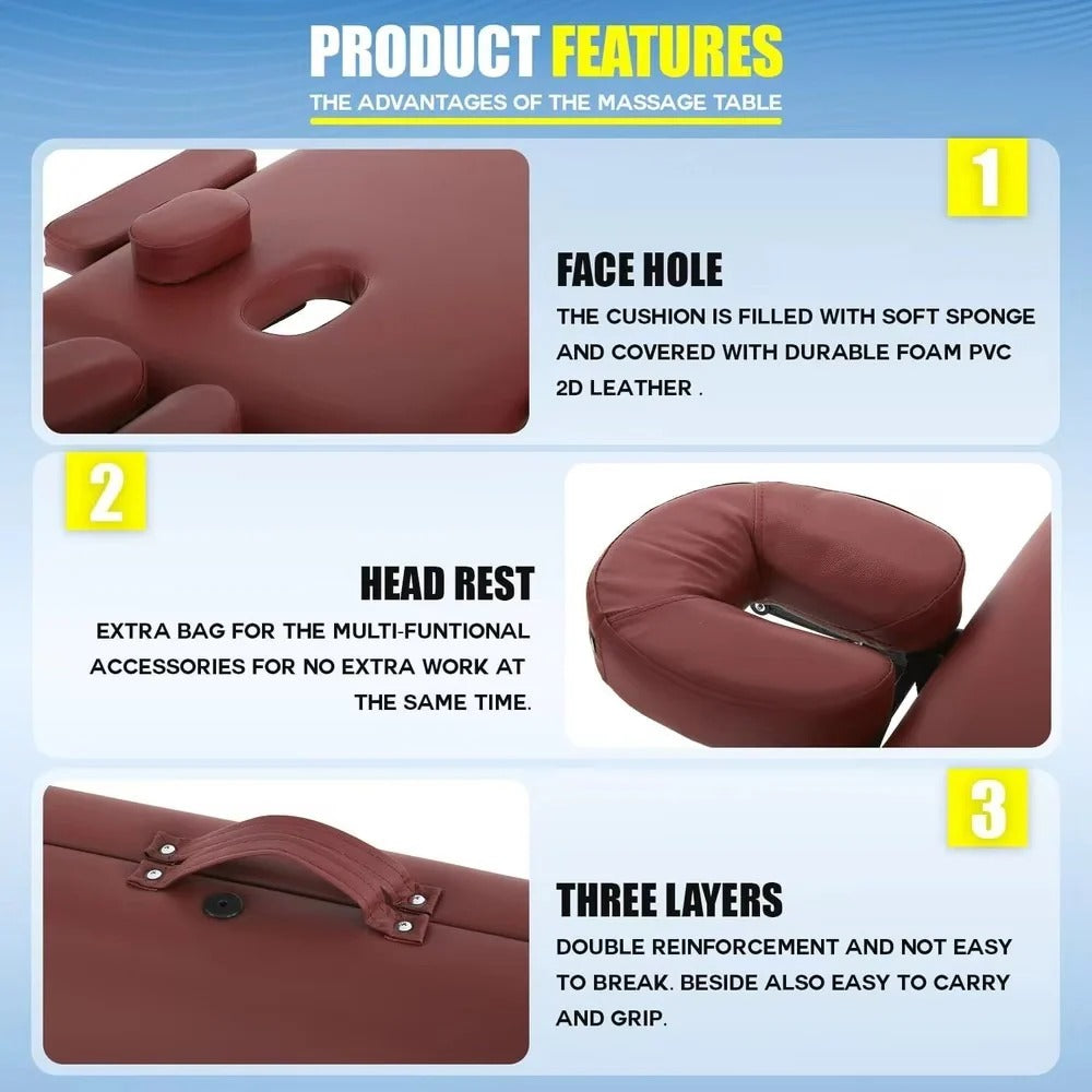 Lightweight Portable Massage Table with Convenient Carry Bag