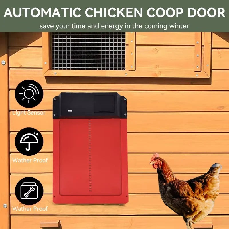 Smart Automatic Chicken Coop Door with Light Sensor Technology