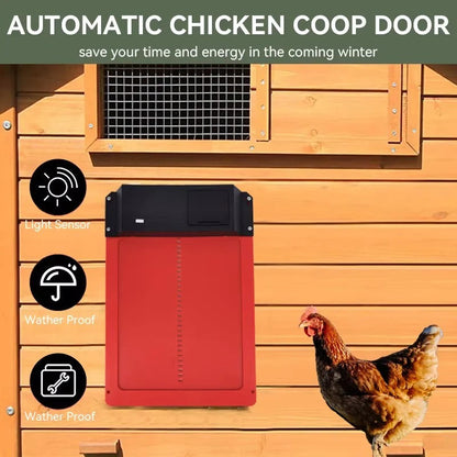 Smart Automatic Chicken Coop Door with Light Sensor Technology