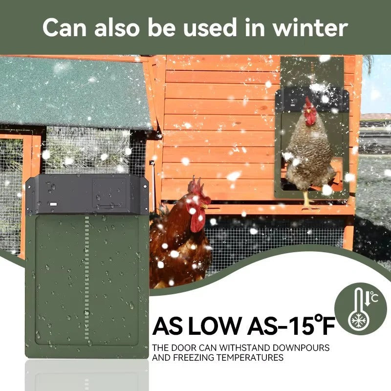 Smart Automatic Chicken Coop Door with Light Sensor Technology