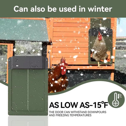 Smart Automatic Chicken Coop Door with Light Sensor Technology