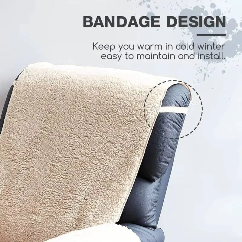 Plush Armchair and Recliner Protector with Secure Grip Backing
