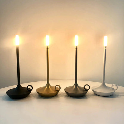 Portable LED Table Lamp with Rechargeable Battery and Elegant Design