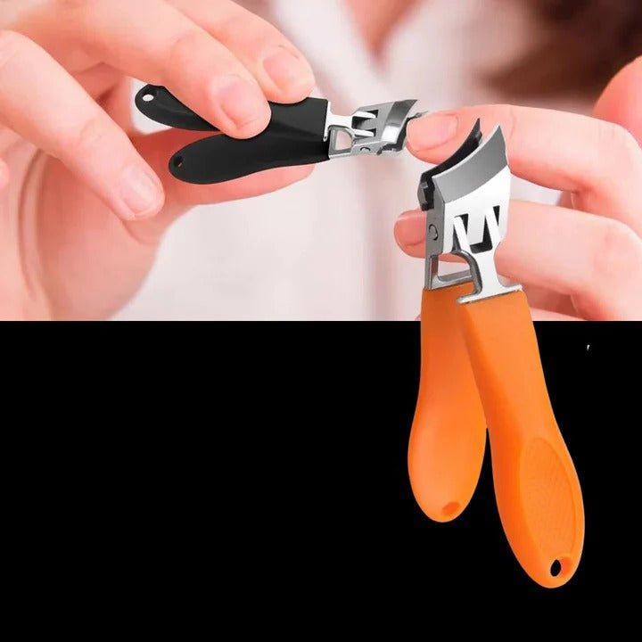 Ergonomic Wide-Jaw Nail Clipper with Precision Blade
