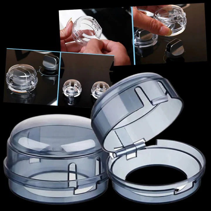 Childproof Stove Knob Shields for Gas Ranges, Set of 4