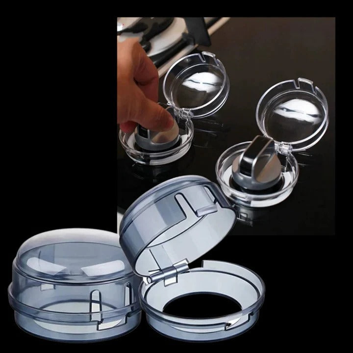 Childproof Stove Knob Shields for Gas Ranges, Set of 4