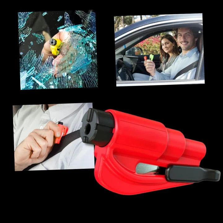 Essential 2-in-1 Vehicle Safety Tool with Glass Breaker and Belt Cutter