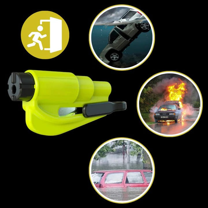 Essential 2-in-1 Vehicle Safety Tool with Glass Breaker and Belt Cutter