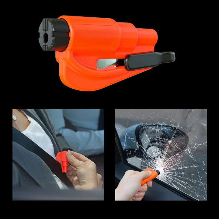Essential 2-in-1 Vehicle Safety Tool with Glass Breaker and Belt Cutter