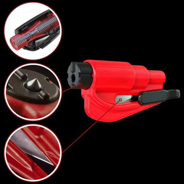 Essential 2-in-1 Vehicle Safety Tool with Glass Breaker and Belt Cutter