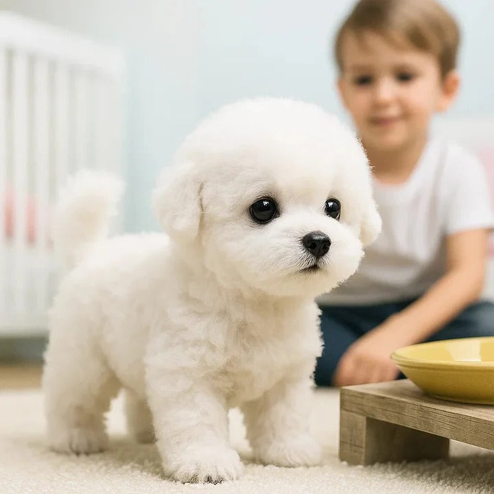 Interactive Cuddly Puppy with Sounds and Motion Features