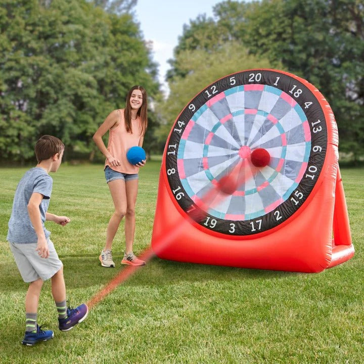 Giant Inflatable Dart Soccer Game with Pump and Carry Bag